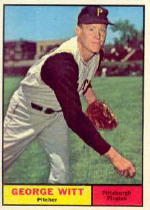 1961 Topps Baseball Cards      286     George Witt